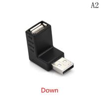 Praktiškas kelių tipų USB adapteris 2.0, 90 laipsnių alkūnės ilgintuvo laido stačiu kampu konvertavimo kištukas UP