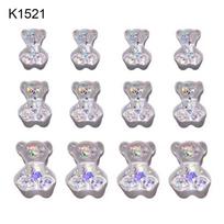 12 vnt. 3D nagų dailės dekoracijos lako UV gelis „pasidaryk pats“ manikiūro ornamentas K1521