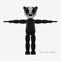 Popgoes Popgoes The Weasel Five Nights At Freddy's 2 Goes The Weasel Iron-on Transfers For Clothing Tshirt Bag Heat Transfer Stickers Iron On Patches blue