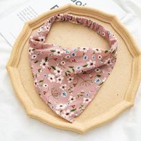 Triangle Bandanas Gėlių raštas Elastinės plaukų juostelės Galvos juosta Plaukų juosta Scrunchies Plaukų Šalikas brown