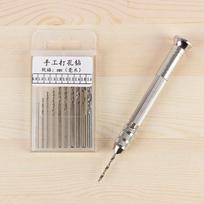 1 rinkinys metalo rankinio gręžimo įrangos UV dervos epoksidinės dervos liejimo įrankiai su 0,8–3,0 mm gręžimo varžtais „pasidaryk pats“ papuošalų gamybos įrankiais sidabras