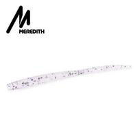 MEREDITH Lėtai skęstantys upėtakių sliekų minkšti masalai 60 mm 80 mm dirbtiniai masalai jūros kirmėlių sliekų žūklei minkšti masalai vobleriai 60mm 50pcs