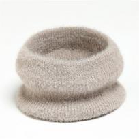 Žieminis pliušinis žiedinis šalikas moterims šilta megzta slidinėjimo kaukė Kaklo skiautėje Prabangus Solid Snood Foulard Kostiumas Vaikams Suaugusiesiems abrikosas
