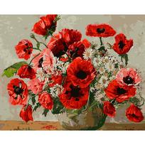 Deimantinis paveikslas, pilnas gręžimas, apvalios raudonos gėlės suaugusiems vaikams, deimantinis menas, siuvinėjimas, namų dekoravimas Full Round 20x30CM