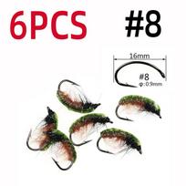 #8 #10 Ultravioletinės nimfos krevetės, musės, kirmėlės, upėtakiai, ešeriai, ešeriai pilkieji žvejybos masalai, museliniai masalai, greitai skęsta