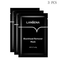 LANBENA nosies pleistras pašalina inkštirų tepinėlį nosies kaukė 3pcs gray
