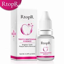 RtopR Dantų burnos higienos esencija balinimo esencija kasdieniniam naudojimui Veiksminga pašalinti apnašų dėmes Valymo priemonė dantys Valomasis vanduo 2pcs white