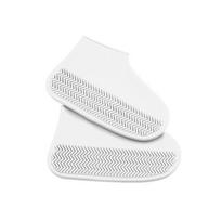 Senoviniai guminiai batai Daugkartinio naudojimo latekso vandeniui atsparūs lietaus batai, neslystantys silikoniniai batai, batų užvalkalai unisex batų priedai S(26-34) 1 Pair balta