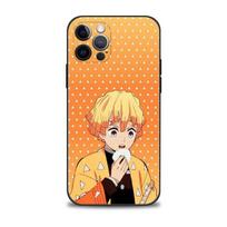 Telefono apvalkalas, skirtas Apple iPhone 14 13 12 11 Pro Max 13 12 Mini Xs Max Xr X 7 8 6 6s Plus Cartoon Anime Demon Slayer Nezuko For iPhone 6 6S Plus orange