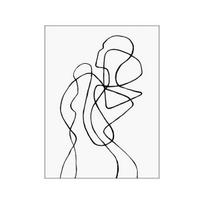 Šiaurietiškas Modernus Abstraktaus Paveikslo Plakatas Namų Dekoras Figūros Paveikslas Sienos Menas Drobės Tapyba Minimalistinis Plakatas ir Spaudinys Svetainės Dizainas 21cm×30cm NoFrame
