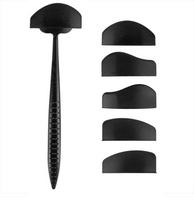 1 Set Crease Set Mold Eyeliner Pencil Template Depicting Eye Eye Shadow Silicone Eye Makeup Mold Black WBL juoda