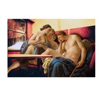 Vintage Portrait Art Posters Diana and Endymion Art Prints Woman Man Sexy Wall Art Picture Canvas Painting Home Room Decoration 21x30 No Frame