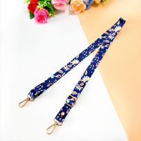Spausdinta juostelė kryžminio kūno dirželis Fotoaparato telefonas Crossbody dirželis Moteriškas krepšys Crossbody dirželis 1.5cm white