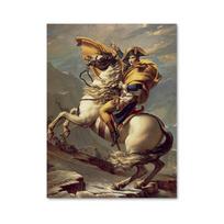 Garsus paveikslas Napoleonas kirto Alpes Drobės plakatas ir spaudiniai Sienų paveikslai, skirti gyvenamojo kambario namų dekoravimui 21x30cm No Frame