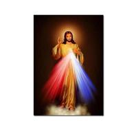 Jėzaus Kristaus aliejinės tapybos plakatas Šiuolaikinio Dievo gailestingumas ir grafikos freskos 21cm×30cm NoFrame