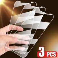 3PCS akinių ekrano apsaugos dėklas, skirtas iPhone 15 14 12 11 13 Pro Max XS XR X Mini 8 7 6 6S Plus SE 2020 15Promax I telefono dangtelis Huawei P Smart 2019 gryna
