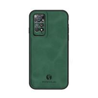 Avikailio odinis dėklas, skirtas Xiaomi Redmi Note 11 Pro 5g 11pro 11s 4g Luxury Men Business Vintage Magnetinis galinis dangtelis Note11 S redmi note 11 4g tamsiai žalia spalva