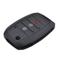 Silikoninis raktų dėklas, skirtas Hyundai Solaris 2 i20 i30 i35 Azera Elantra Santa Fe, skirtas Kia Rio Soul Sportage Carens Sorento Ceed Cover gray