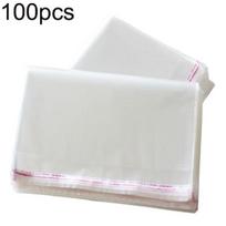 100 vnt. Skaidrūs lipniu uždarymu maišeliai Plastikiniai dovanų, papuošalų pakuotės maišeliai 6*8cm white