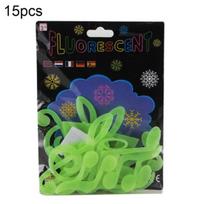 15Pcs Christmas Musical the Note Glow in Sticker Dark Wall Decal black