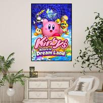 Animacinis mielas K-Kirby žaidimo plakato spaudiniai Sieninė tapyba Miegamojo svetainės sienos lipdukas Biuro mažas 21x30cm No Framed