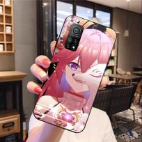 Genshin Impact Yae Miko telefono dėklas Xiaomi 12 11T 10 9 Redmi Note 11 10 10S Pro Redmi 9 9A 8 juodam PC stiklo telefono dėklui Redmi 9T white