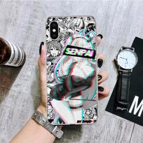 LEWD Sad Girl Japanese Anime Phone Case For iPhone 11 12 13 Pro XS XR X Max 7 8 6 6S Plus Mini + 5 SE Pattern Customized Coque C iPhone 11