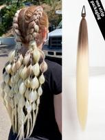Sintetinis uodegos uodegos priauginimas, pilnas spalvotas surišimo uodegos priauginimas, su elastiniu kaklaraiščiu, tiesiu vamzdeliu, glotniai apvyniojami prailginami plaukai 26inch