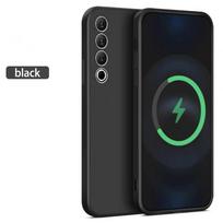 Skysto silikono smūgiams atsparus dėklas, skirtas „Meizu 21 Pro 20 Infinity 18 18X Pro Soft TPU Ultra Thin Back Protector Straight Edge Matte“ apsauginis dangtelis For Meizu 21 juoda
