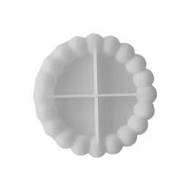 Jewelry Tray Molds Silicone Resin Moulds Multishaped Jewelry Dish Molds Silicone Material for Epoxy Resin Casting Tray E white