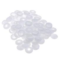 50 vnt. Atverčiami plastikiniai sraigtų dangteliai Mygtukai Išoriniams spaustukams Baldų dekoratyvinis uždengimas juoda
