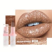 Blizgučiai blizgantys lūpų dažai High Pigment Ilgalaikiai blizgantys ir perlamutriniai lūpų blizgesio lūpų dažai puikiai tinka vakarėliams ir festivaliams makiažui 8#