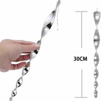 30 cm paukščių atbaidymo besisukantis baidymo strypas, atspindinti spiralė, atbaidymo valdymo įtaisas, žemės ornamentas, figūrėlė, dekoras 5PCS gray