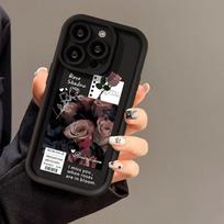 Telefono dėklas, skirtas iPhone 16 13 11 Pro Max iPhone 11 13 16 Samsung S24 Ultra Samsung A54 Redmi note 12 11 Infinix Case iPhone 7&8 juoda