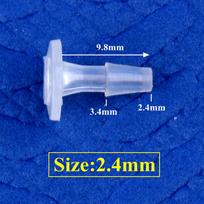 10 vnt. 2,4~14 mm plastikinis žarnos kamštis, uždarantis galvutę, akvariumo bakelio oro siurblio žarnos galinis kamštis, pagoda jungtis, sodo drėkinimo vandens vamzdžio jungtis, galinis dangtelis 2.4mm (10 Pieces)