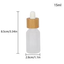 1 vnt. 5-100 ml matinio stiklo buteliukas su lašintuvu, tuščias kosmetikos pakavimo konteineris, buteliukai, eterinių aliejų buteliukai 15ml