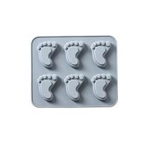 Feet silicone mold Fondant Mould cake decorating tools Chocolate Sugar Craft Cake Mold Baking moldes de silicona para fondant pilka spalva