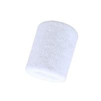 Solid Color Sweat-Absorbing Wristband for Sports & Fitness balta