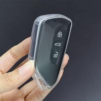 TPU Minkštas Automobilio Skaidrus Raktų Dėklas Nuotolinio Valdymo Apsauginis Dangtelis Automobilių Aksesuarai VW Volkswagen Golf 8 ID.3 ID.4 Skoda Octavia A8 MK4 MK8 GTI R skaidri