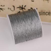 Didelė auksinė ir sidabrinė pintinė virvė „pasidaryk pats“ papuošalams - metalinės vielos gijos ir ritės 3 Strands 0.2mm