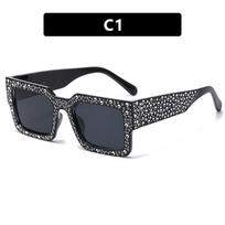 Non-polarized Retro Big Frame Women Square Sunglasses Black Rectangle Cool Men Sunglasses One Piece Designer Sun Glasses for Female Male as shown in the picture gray