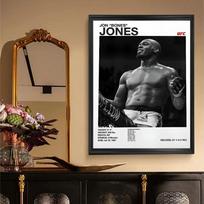 1 vnt. Juodai baltas U-Ultimate Fighting Championship UFC plakatas HD plakatai Namų kambario baro kavinės dekoras Meno sienų tapyba Paveikslas 21cm×30cm NoFrame