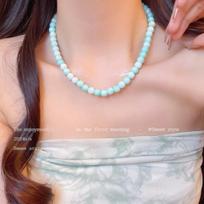 Colorful Sweet Dopamine Beaded Necklace - Cute Light Luxury Gift for Girlfriends, Perfect Clavicle Chain for Women auksas