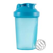 400ML Shaker Bottles Whey Protein Powder Mixer Bottle Sport Water Cups Fitness Gym Shaker Outdoor Portable Plastic Drink Cup mėlyna