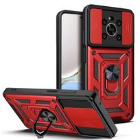For Honor X9 5G Case Stand Holder Magnetic Car Ring Back Cover For HonorX9 Honer X9 X 9 5G 2022 ANY-NX1 6.81 Rugged Armor Cases For Honor X9 5G raudona