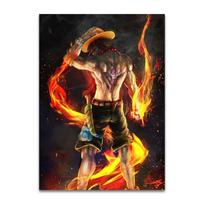 Vienetinis anime Luffy plakatų menas kaukolės sienų dekoro spaudiniai, drobės tapybos paveikslas, skirtas vaikų kambariui, japonų manga namų dekoras be rėmelio 21*30cm