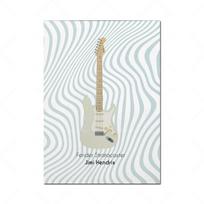 Drobės spausdinimas Paveikslas Elektrinės gitaros Sienos meno plakatas Svetainės dekoracija Minimalistinis grupės gitaros plakatas Be rėmo 21cm×30cm NoFrame gray