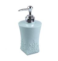 Išraižytas 400 ml vonios skysto muilo laikiklis, įstaigos spaudžiamas butelis, dozatorius šampūnui, dezinfektantas, dušo laikymo organizatorius square blue