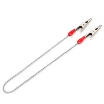 5pcs Dental Bib Clip Napkin Holder with Flexible Steel Ball Chain Dentist SuppliesSilver sidabras