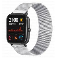 Magnetinė kilpa skirta Xiaomi Amazfit gts 2 mini Bip//Gtr/47mm/42mm/GTR2/2e 20mm 22mm Samsung GALAXY S3 S2 laikrodžio dirželis Apyrankė correa Amazfit bip dirželis 20mm watchbands sidabras
